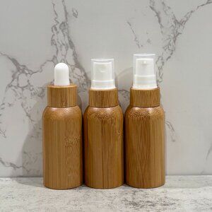 Variety Sets ~ 20mL Amber Glass (Bamboo Wrap) Essential Oil Bottles ~ Set of 3